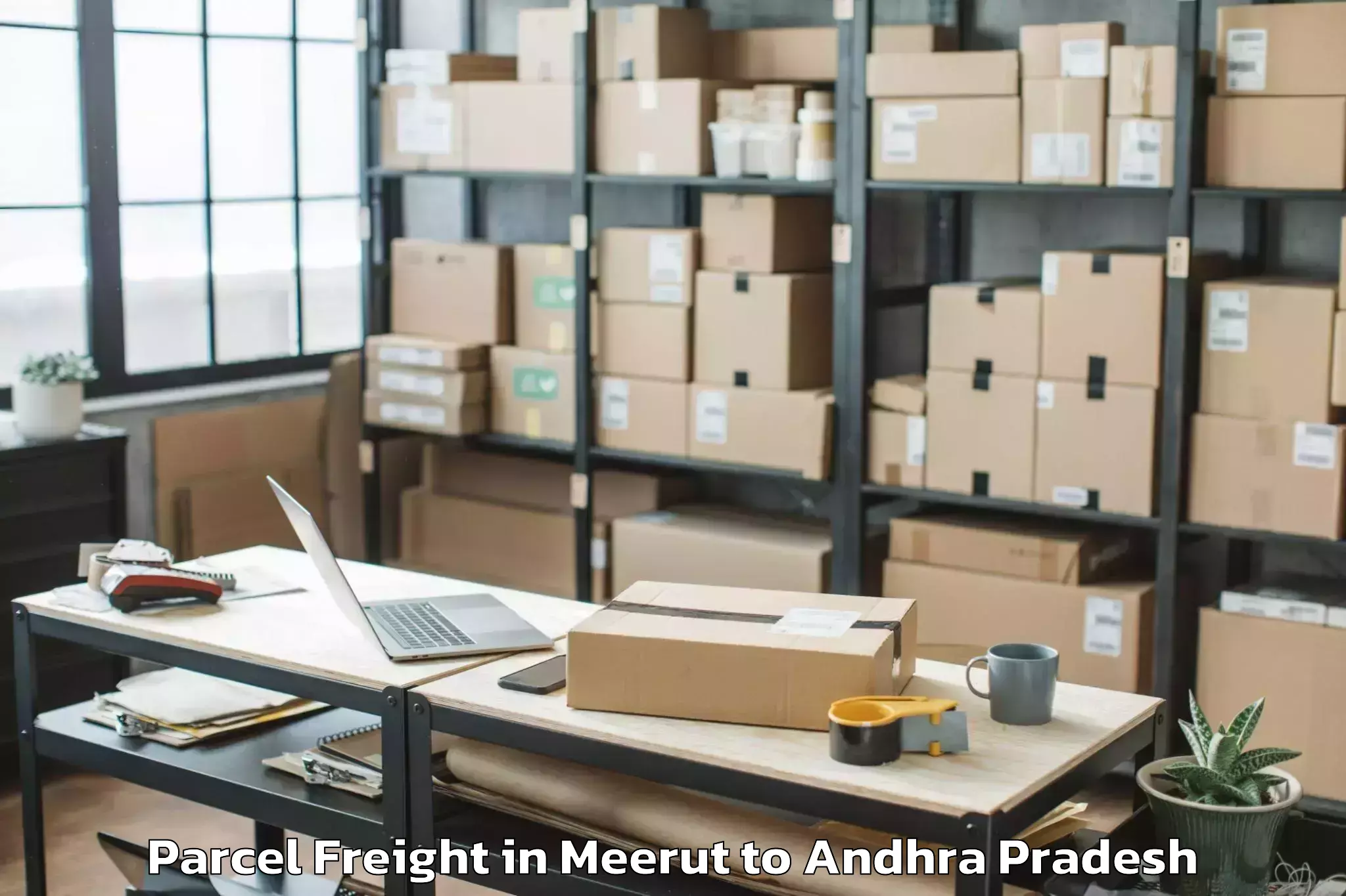 Discover Meerut to Yanamalakuduru Parcel Freight